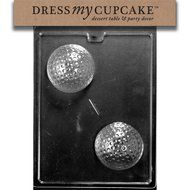 Dress My Cupcake DMCS112 Chocolate Candy Mold, Large Golf Ball