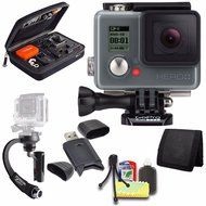 GoPro HERO+ LCD + Steadicam Curve for GoPro HERO Action Cameras (Black) + Case for GoPro HERO4 and GoPro Accessories...