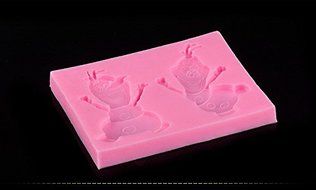 Frozen Snowman 3D Silicone Press Mold Cake Decoration Fondant Mold Food Grade Silicone Mould Silicona Molde de... N2