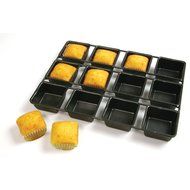 Norpro 3998 Nonstick 12-Cavity Linking Brownie Muffin Cupcake Cake Pan, Squares N2