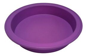 Round Cake Pan, 9-inch Diameter, 100% Food Grade Premium Nonstick Silicone, Bakeware by Happy Cook N3
