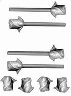 3D Rosebud Sucker Hard Candy Mold