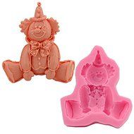 Let'S Diy Clown Pattern Fondant Silicone Mold Cake Decoration Bakeware Cooking Tools N3