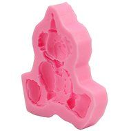 Let'S Diy Clown Pattern Fondant Silicone Mold Cake Decoration Bakeware Cooking Tools N4