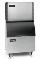 Ice-O-Matic ICE0250HA-B25PP 242 lb 30" Air-Cooled Half Cube Ice Machine w/ Storage Bin