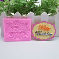 KOOTIPS DIY Large Happy Birthday Greetings Letter Cookie Cutter Cake Silicone Mould Fondant Sugarcraft Cookie... N4
