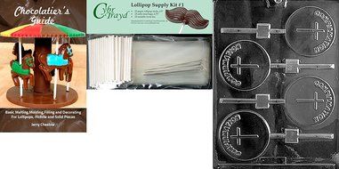 Cybrtrayd R027 Confirmation Lolly Chocolate Candy Mold with Exclusive Cybrtrayd Copyrighted Chocolate Molding... N3