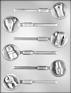 CK Products 1-1/2-Inch Tool Time Suckers Chocolate Mold