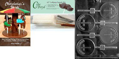 Cybrtrayd R027 Confirmation Lolly Chocolate Candy Mold with Exclusive Cybrtrayd Copyrighted Chocolate Molding... N4