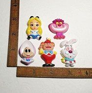 Silicone Molds Alice In Wonderland Theme Set Moulds - Cake Topper Fimo Clay Soap N5