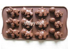 Hanson Dinosaur Muffin Sweet Candy Jelly Ice Silicone Mould Mold Baking Pan Tray Make