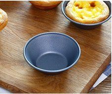 Astra shop 10Pcs Carbon Steel Non-Stick Egg Tart Pan Mold/Cupcake/Cake/Cookie/Pudding Mould Baking Tool N3