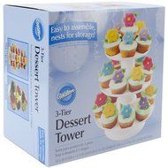 Wilton 4-Tier Stacked Cupcake and Dessert Tower N6