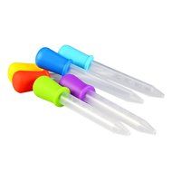 Outus 6 Pieces Silicone and Plastic Droppers Pipettes for Candy Molds, Gummy Mold and Crafts, 5 ML N7