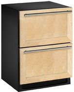 U Line 2000 Series 2275DWRCOL00 24 Built-in Double Drawer Refrigerator, Custom Panels Required