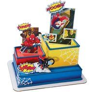 DecoPac Spider-Man Motorcycle Signature DecoSet Cake Topper