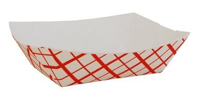 Southern Champion Tray Southland Paperboard Red Check Food Tray (Multiple Sizes Available) N19