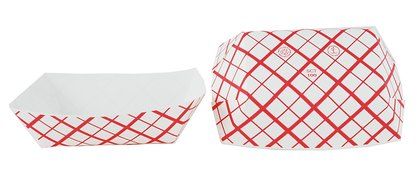 Southern Champion Tray Southland Paperboard Red Check Food Tray (Multiple Sizes Available) N20