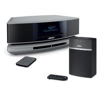 Bose Wave SoundTouch IV - Platinum Silver &amp; SoundTouch 10 - Black Bundle Wi-Fi Music Systems N5