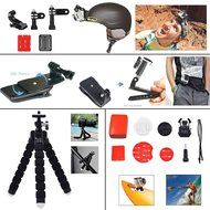 YFY 26-In-1 Basic Outdoor Sports Accessories Kit for GoPro Hero Cameras,SJ Cam, Xiaomi Yi,Sport Acion Camera N4