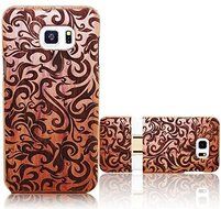 Samsung Galaxy S7 Wooden Case,T-Young(TM) Natural Wood Bamboo Carved [Stylish Pattern] Case Hard Back Shockproof... N6
