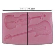 Anyana Guitar Silicone Fondant Mold Cake Decorating Pastry Gum Pastry Tool Kitchen Tool Sugar Paste Baking Mould... N2