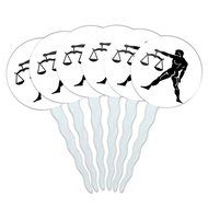 Set of 6 Cupcake Picks Toppers Decoration Zodiac Astrology Astrological Sign - Scorpio Zodiac Sign N12
