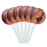Set of 6 Cupcake Picks Toppers Decoration Zodiac Astrology Astrological Sign - Scorpio Zodiac Sign N13