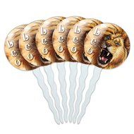 Set of 6 Cupcake Picks Toppers Decoration Zodiac Astrology Astrological Sign - Scorpio Zodiac Sign N16
