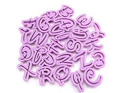 26PCS Plastic Alphabet Cookie Cutter Letter Biscuit Fondant Mold Cake Decorating Tool. N2