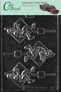 Cybrtrayd S082 Sports Chocolate Candy Mold, Baseball Player Lolly