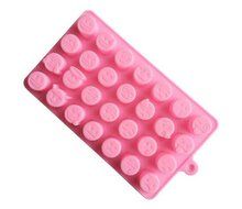 Emoji Expression DIY Silicone Mold For Cake Chocolates Candy Ice Baking (Pink) N6