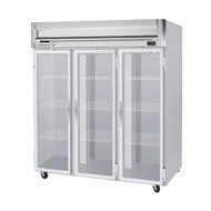 Beverage-Air HFPS3-5G Horizon Series Three Section Glass Door Reach-In Freezer 74 cu.ft. Capacity Stainless Steel...