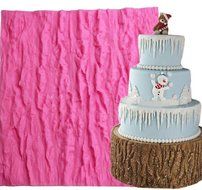 GogoForward Bark Pttern Design Food Grade Silicone Cake Mold Kitchen Tool N7