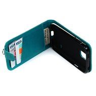 Badalink Galaxy S5 Mini Up-Down Open Folio Flip Case Kickstand Vertical PU Leather Embossed Totem Magnetic Snap... N18