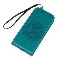 Badalink Galaxy S5 Mini Up-Down Open Folio Flip Case Kickstand Vertical PU Leather Embossed Totem Magnetic Snap... N19
