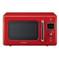 Daewoo Retro Microwave Oven 0.7 Cu Ft, Pure Red 700W N3