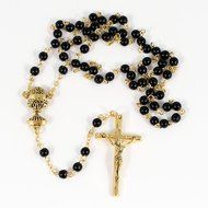 First Holy Communion Boy Missal, Rosary, Box and Lapel Pin 4 Piece Boxed Gift Set N5