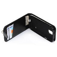 Badalink Galaxy S5 Mini Up-Down Open Folio Flip Case Kickstand Vertical PU Leather Embossed Totem Magnetic Snap... N34