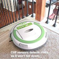 Infinuvo QQ 200 Robot Vacuum - Sweeping, Vacuuming, Sterilizing 3-in-1 Cleaner for Cleaning Pet Hair, Dirt, Dust... N10