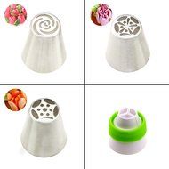 Fixget 8 Pcs Cake Tips with Bonus 10 Pcs Disposable Pastry Bags &amp; 1 Coupler, DIY Pastry Icing Cake Decorating... N5