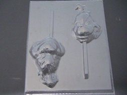 Grinch Face Chocolate Candy Lollipop Mold