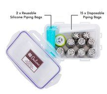 Russian Piping Tips set of 52 PCS: BULOO Products 32 Pastry Nozzles+2 SPHERE BALL Nozzles+15 Pastry Bags+2 Silicone... N4