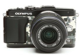 Japanhobbytool Olympus Pen E-PL5 &amp; E-PL6 Camera Leather Decoration Sticker Leica1 type 4008 Black N7