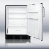 Summit 5.5 Cu. Ft. Refrigerator w/ Diamond Plate Door N6