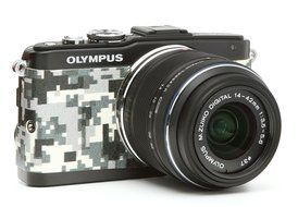 Japanhobbytool Olympus Pen E-PL5 &amp; E-PL6 Camera Leather Decoration Sticker Leica1 type 4008 Black N8