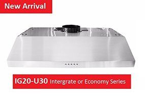 XtremeAir IG20-U30, 30", Baffle Filter, Slim 5 1/2" thick Under Cabinet Hood N2