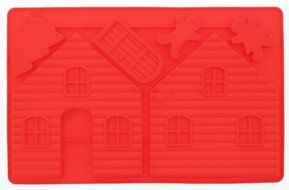 Gingerbread House Mold Silicone - Gingerbread House, Christmas Snowman, Christmas Tree, Reindeer, Sleigh, Santa... N4