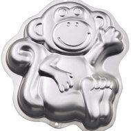 Novelty 12.75"x11.25" Shaped Cake Pan, Monkey