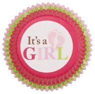 Wilton 415-0121 It&#039;s a Girl Cupcake Cups, 75-Pack N3